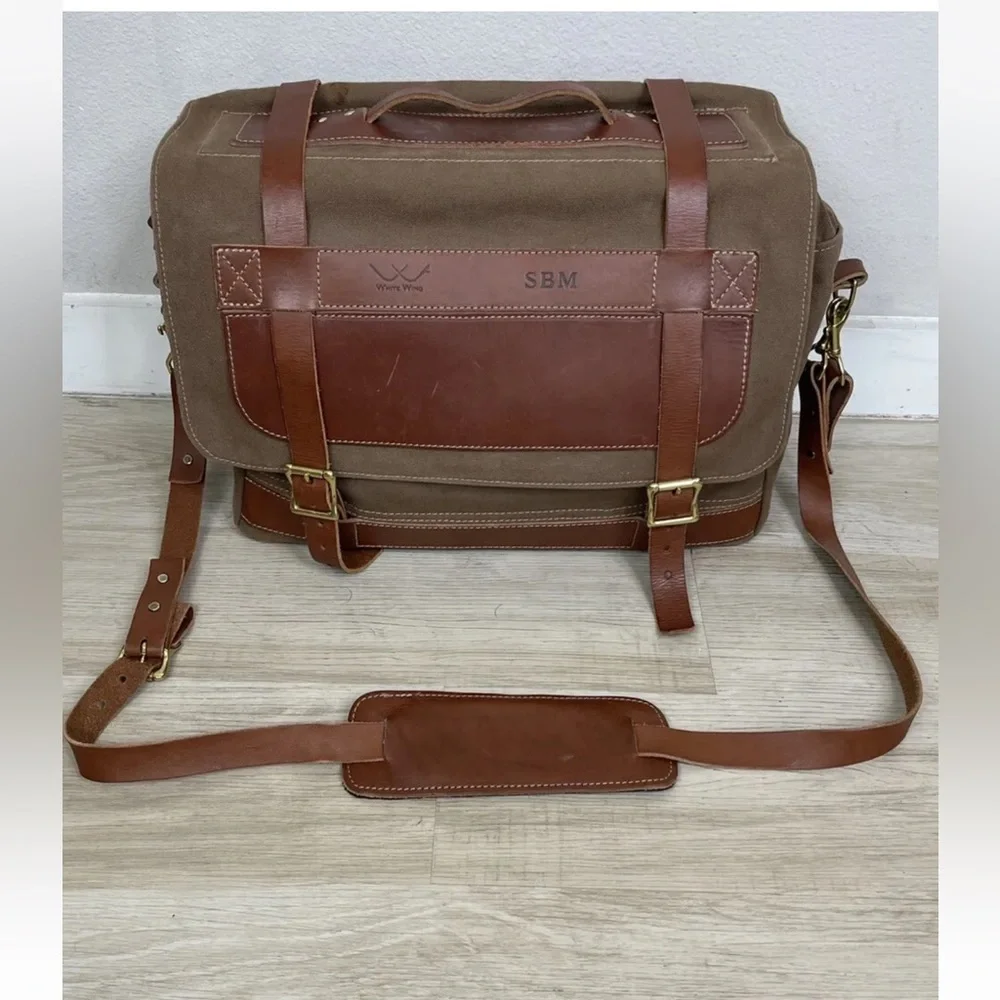 White Wing Business/ Travel Duffel waxed Bag.